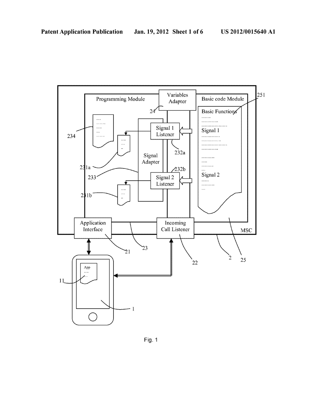 Handling of applications of mobile terminals in a serving node - diagram, schematic, and image 02