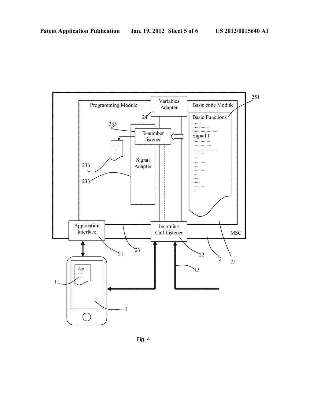 Handling of applications of mobile terminals in a serving node - diagram, schematic, and image 06