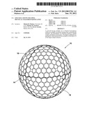 GOLF BALL HAVING MULTIPLE IDENTICAL STAGGERED PARTING LINES diagram and image