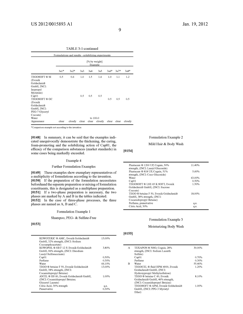 FORMULATIONS CONTAINING SORBITAN CARBOXYLIC ACID ESTER - diagram, schematic, and image 10