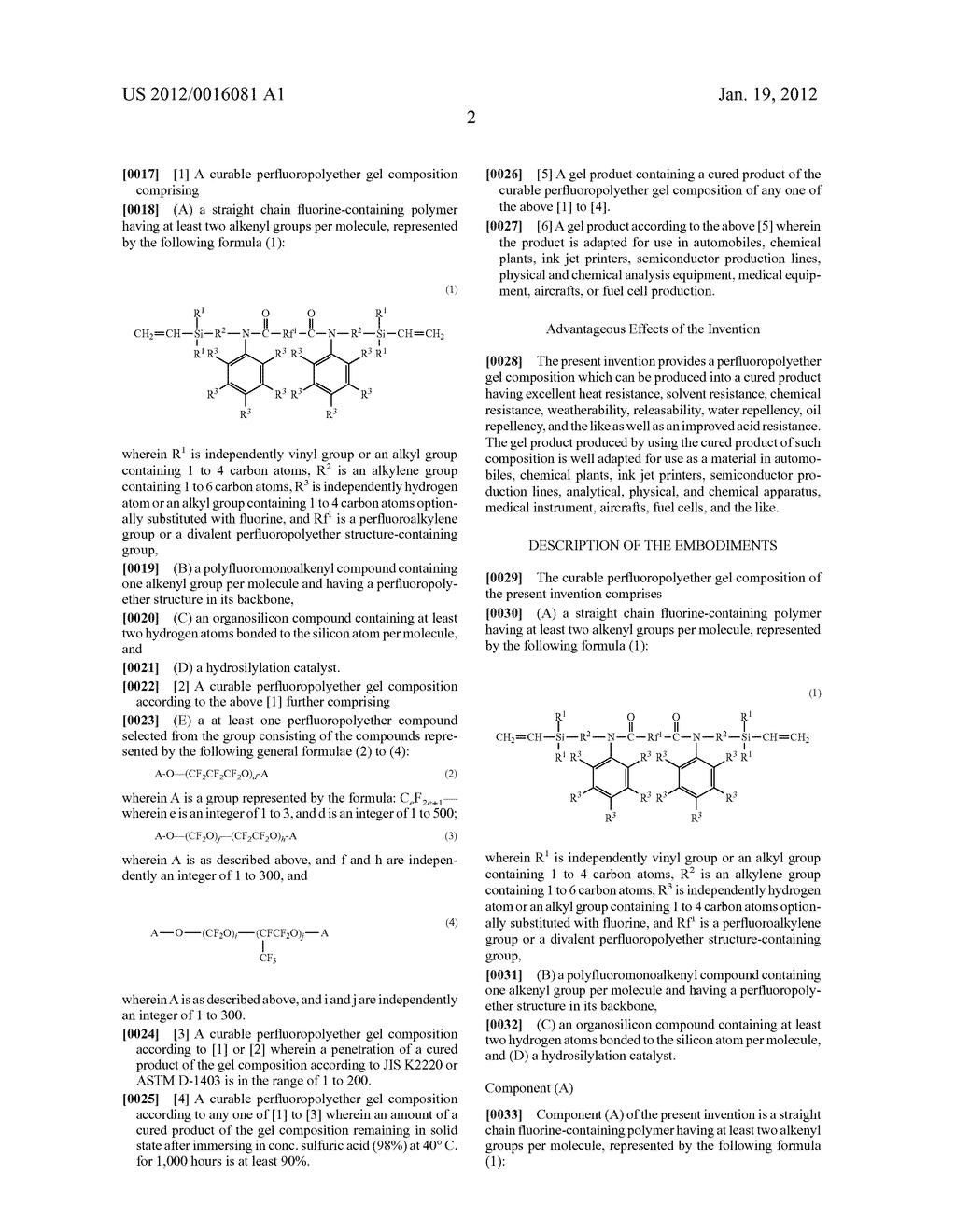 CURABLE PERFLUOROPOLYETHER GEL COMPOSITION AND GEL PRODUCT PRODUCED BY     USING CURED PERFLUOROPOLYETHER GEL COMPOSITION - diagram, schematic, and image 03