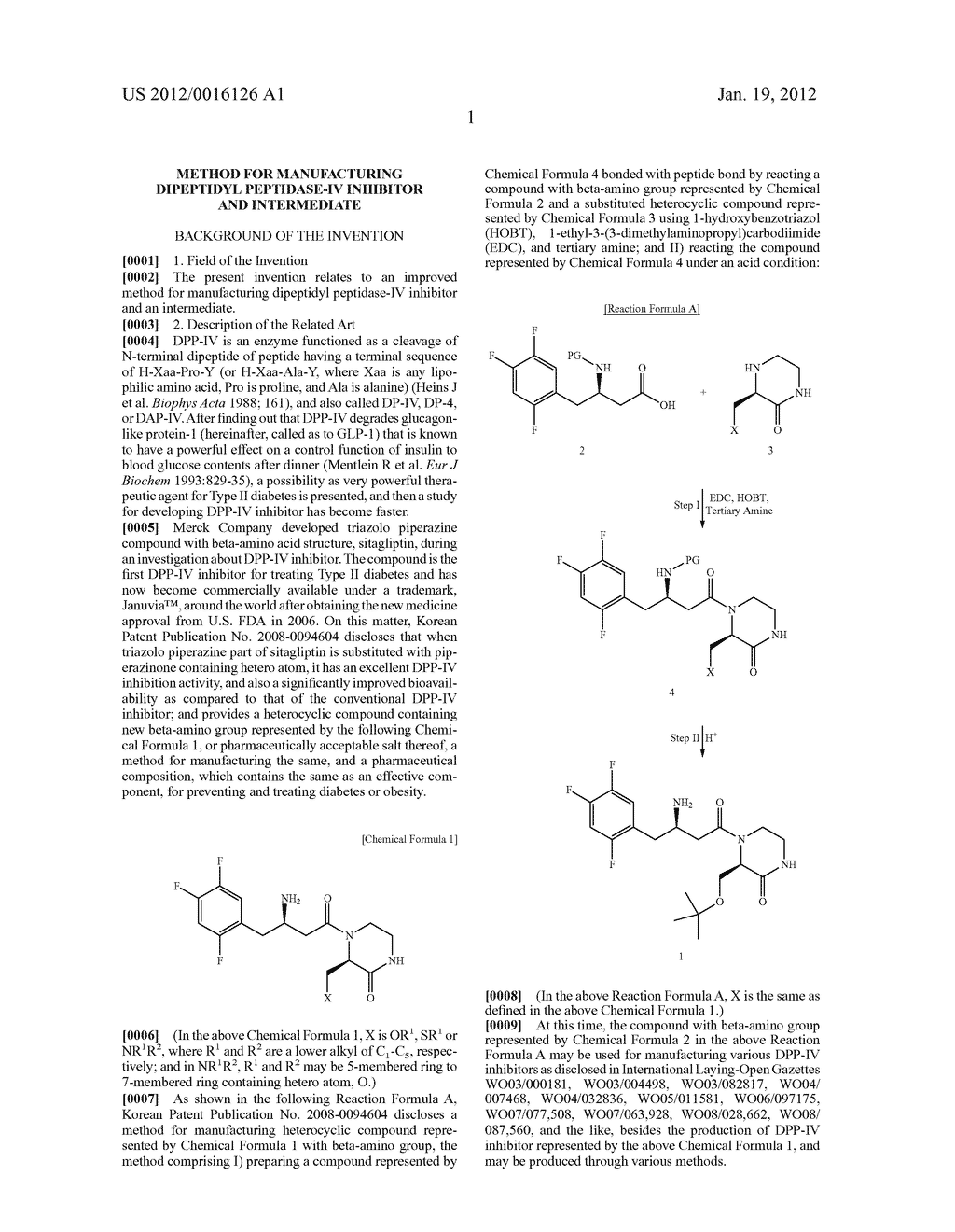 METHOD FOR MANUFACTURING DIPEPTIDYL PEPTIDASE-IV INHIBITOR AND     INTERMEDIATE - diagram, schematic, and image 02