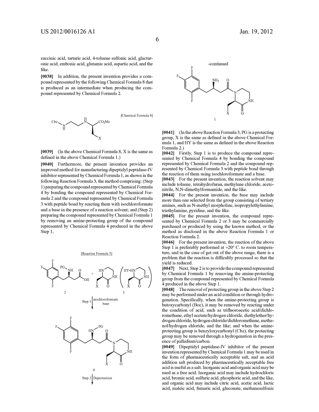 METHOD FOR MANUFACTURING DIPEPTIDYL PEPTIDASE-IV INHIBITOR AND     INTERMEDIATE - diagram, schematic, and image 07