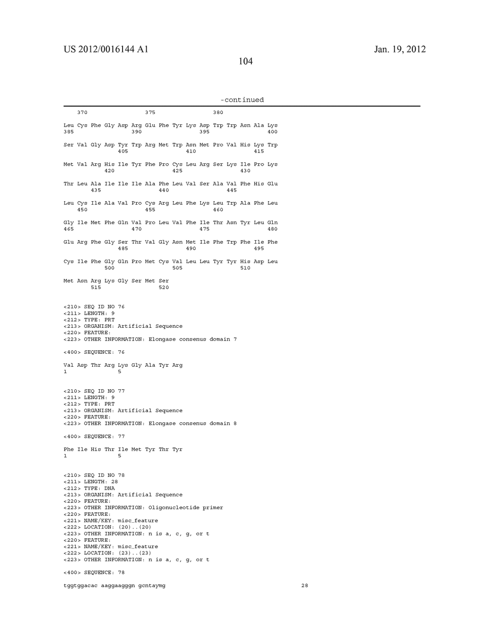 ENZYMES AND METHODS FOR PRODUCING OMEGA-3 FATTY ACIDS - diagram, schematic, and image 120