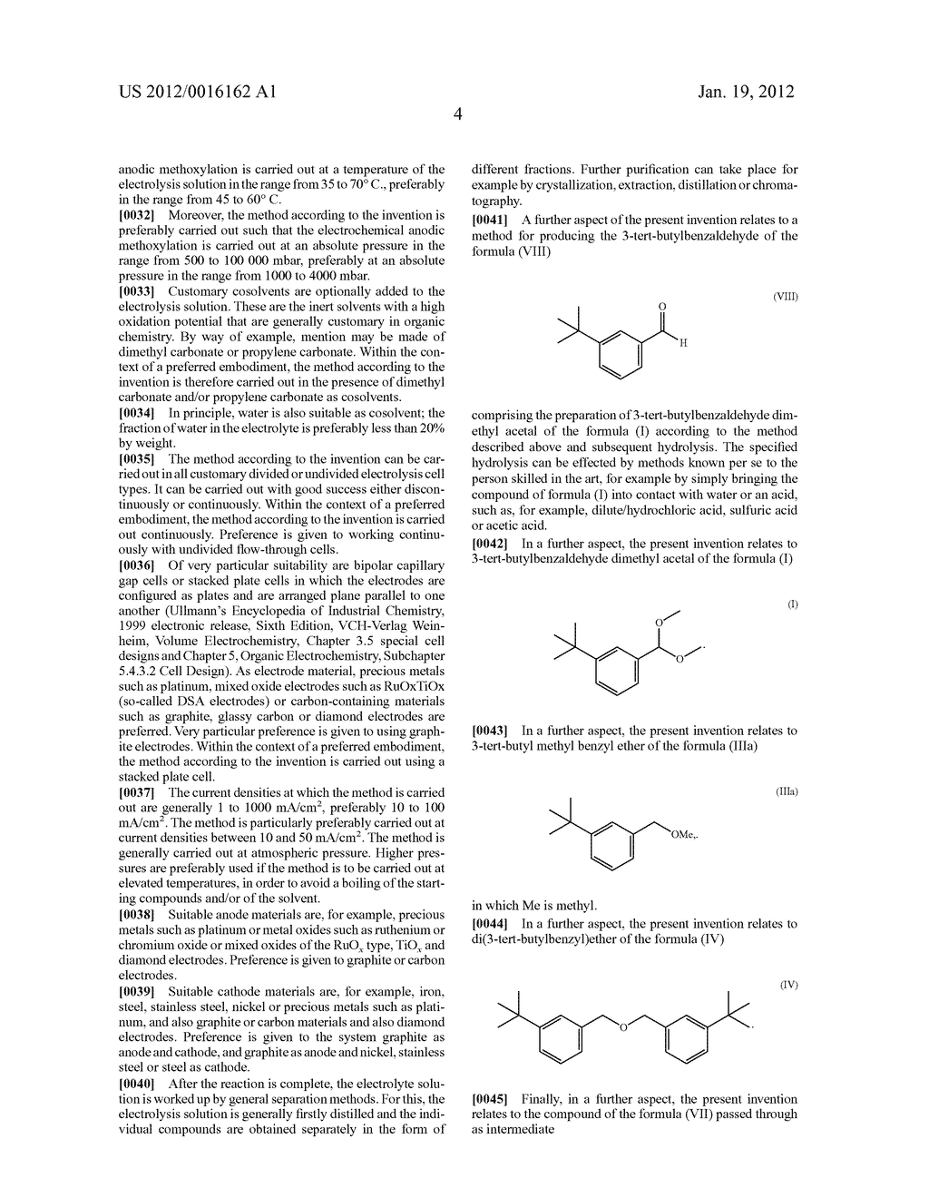 ELECTROCHEMICAL METHOD FOR PRODUCING 3-TERT-BUTYLBENZALDEHYDE DIMETHYL     ACETAL - diagram, schematic, and image 05