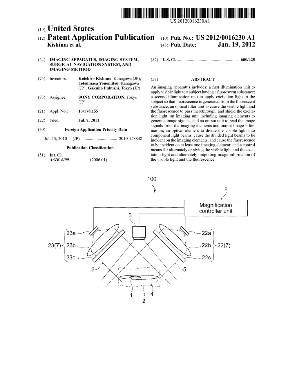 IMAGING APPARATUS, IMAGING SYSTEM, SURGICAL NAVIGATION SYSTEM, AND IMAGING     METHOD - diagram, schematic, and image 01