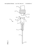 CATHETER ASSEMBLY AND PIERCED SEPTUM VALVE diagram and image