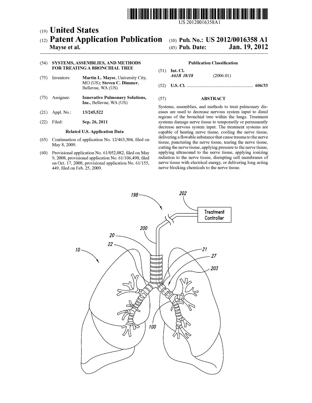 SYSTEMS, ASSEMBLIES, AND METHODS FOR TREATING A BRONCHIAL TREE - diagram, schematic, and image 01