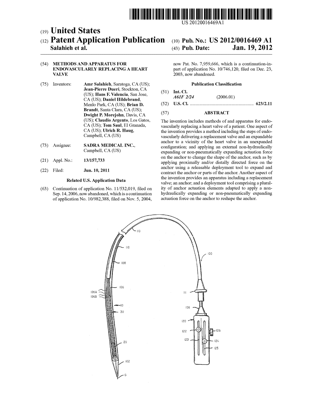 Methods and Apparatus for Endovascularly Replacing a Heart Valve - diagram, schematic, and image 01