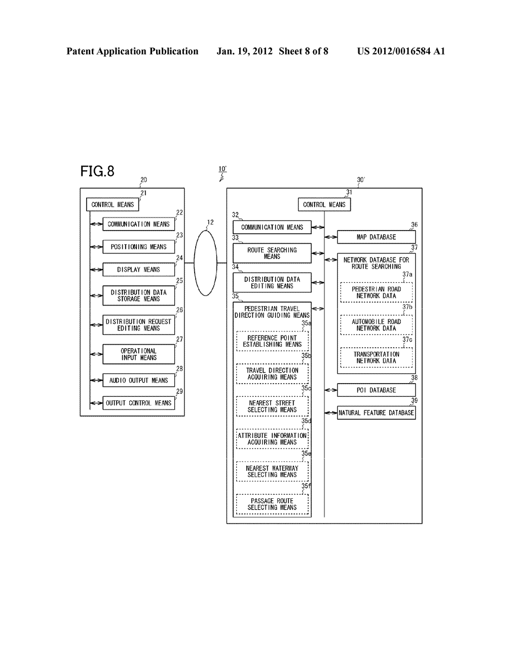 ROUTE GUIDING SYSTEM, ROUTE GUIDING SERVER, AND ROUTE GUIDING METHOD - diagram, schematic, and image 09