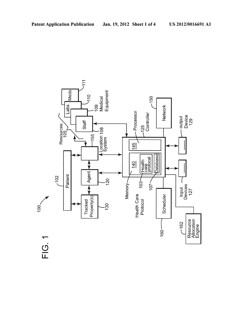 AUTOMATED PATIENT CARE RESOURCE ALLOCATION AND SCHEDULING - diagram, schematic, and image 02