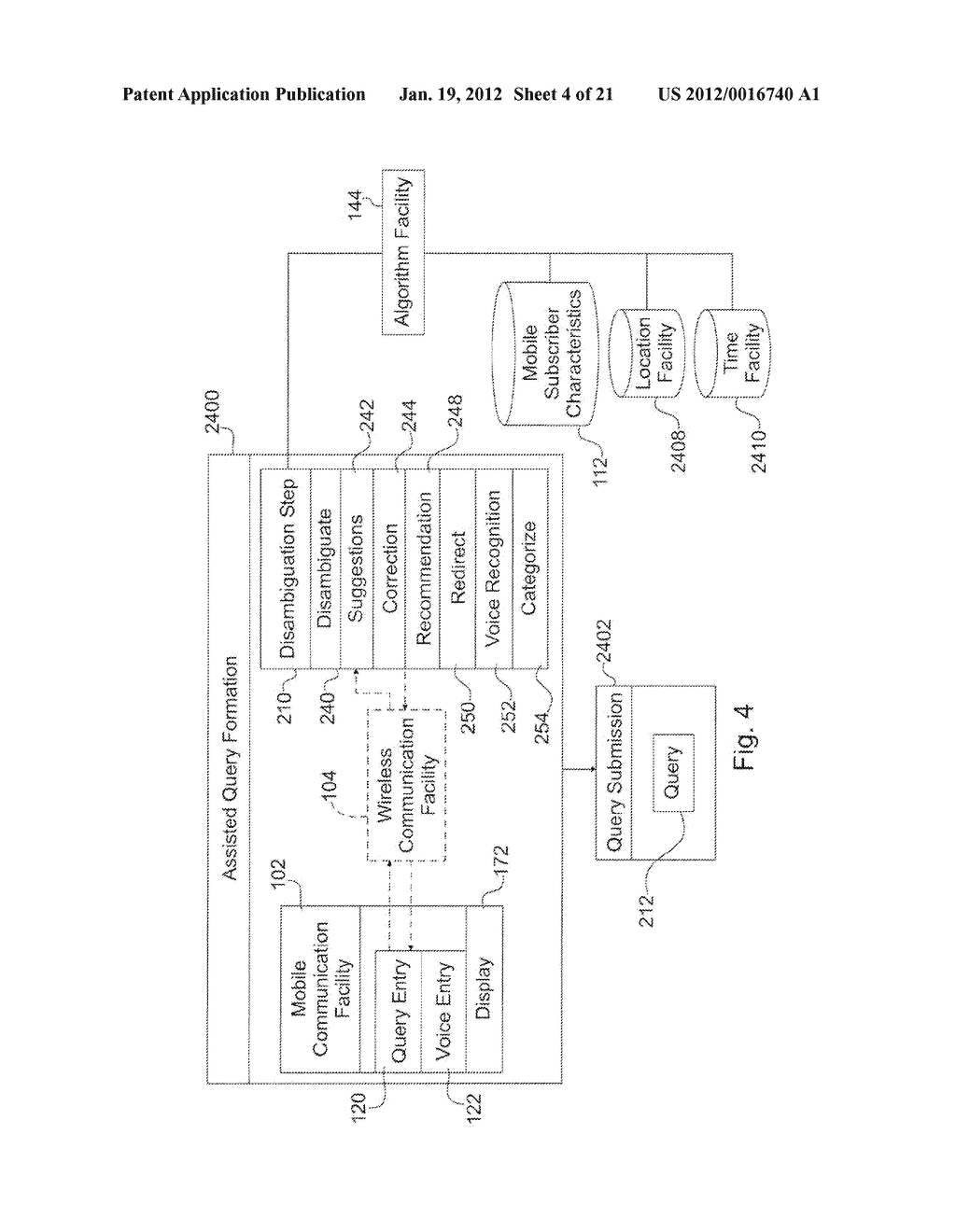 SYSTEM FOR TARGETING ADVERTISING CONTENT TO A PLURALITY OF MOBILE     COMMUNICATION FACILITIES - diagram, schematic, and image 06