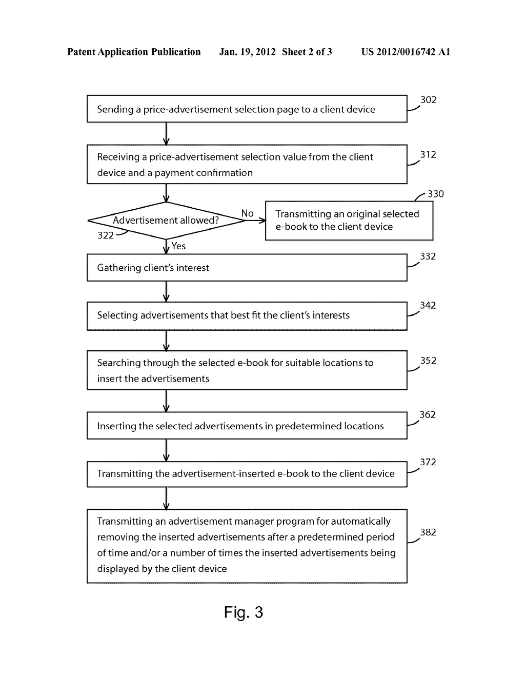 SYSTEM AND METHOD FOR DISTRIBUTING ADVERTISEMENT-SUBSIDIZED E-BOOK - diagram, schematic, and image 03