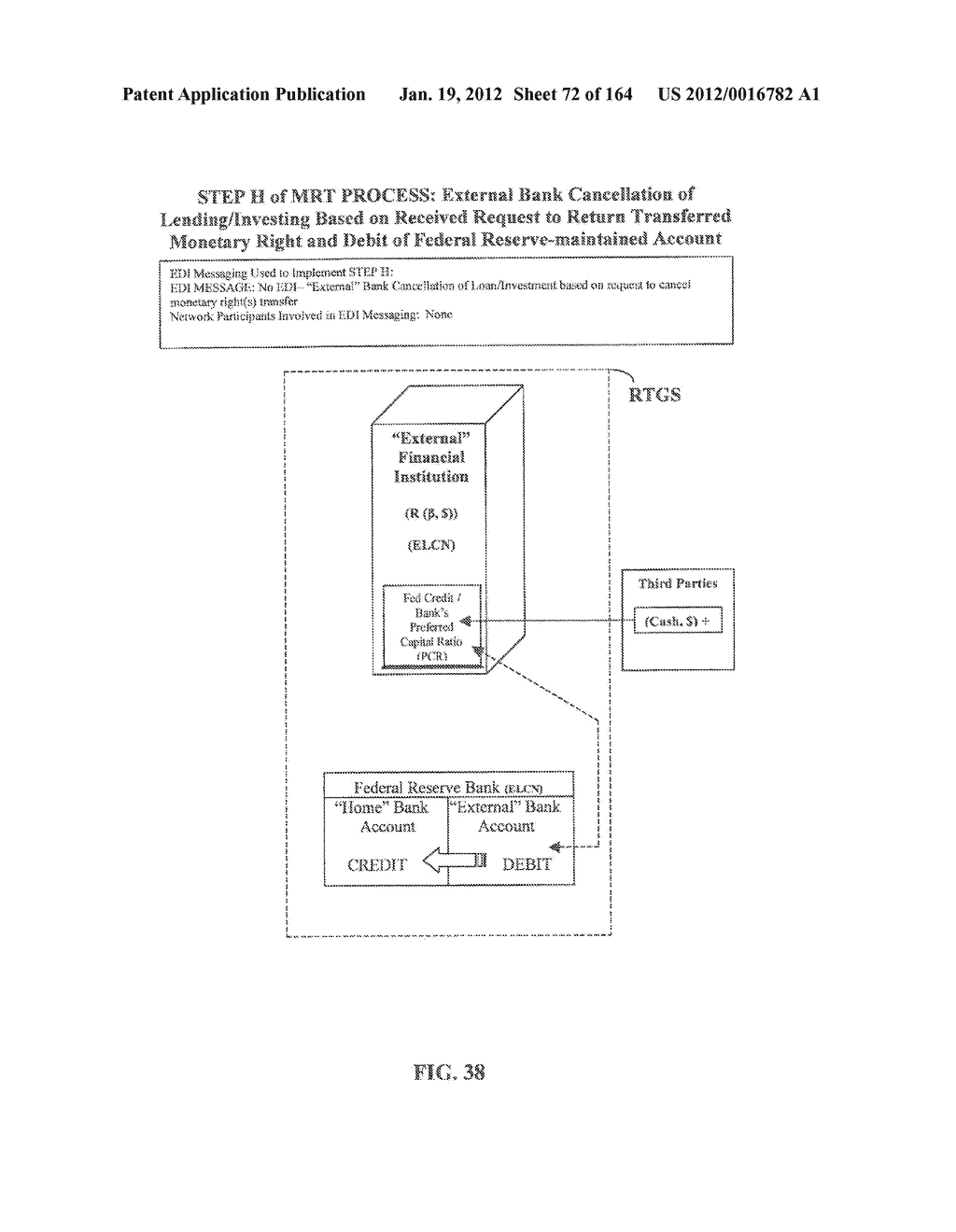 METHOD OF AND SYSTEM FOR CAPTURING INTEREST EARNED ON THE MONETARY VALUE     OF TRANSFERRED MONETARY RIGHTS MANAGED ON AN INTERNET-BASED MONETARY     RIGHTS TRANSFER (MRT) NETWORK SUPPORTED BY A REAL-TIME GROSS SETTLEMENT     (RTGS) SYSTEM - diagram, schematic, and image 73