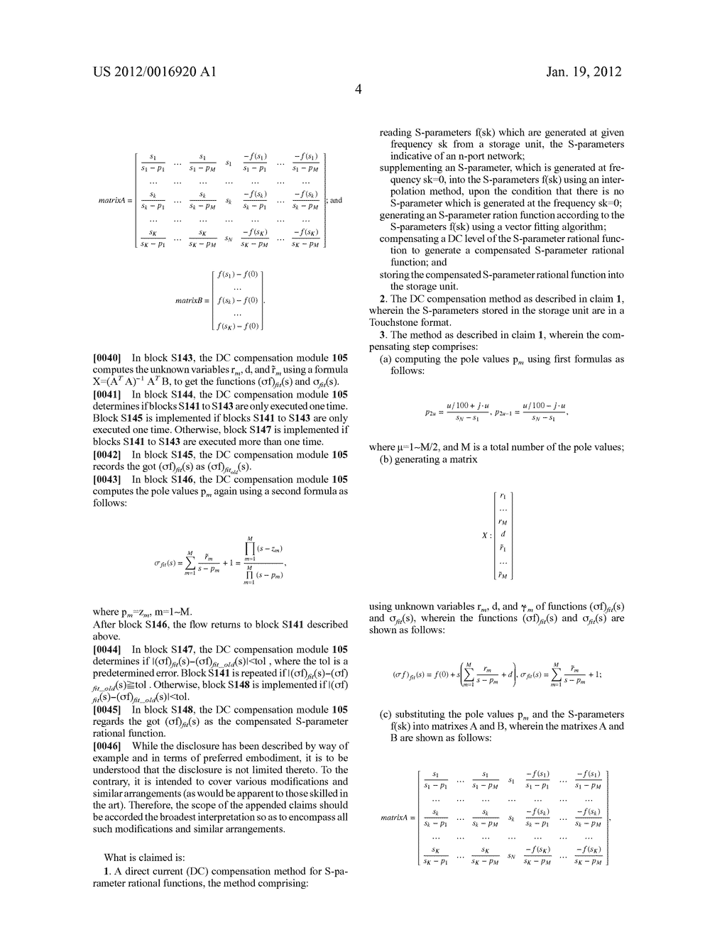 DIRECT CURRENT COMPENSATION SYSTEM AND METHOD FOR SCATTERING PARAMETER     RATIONAL FUNCTIONS - diagram, schematic, and image 09