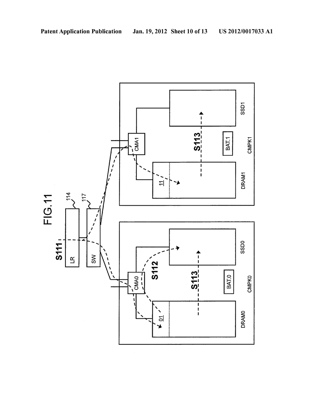 STORAGE SYSTEM AND STORAGE CONTROL APPARATUS PROVIDED WITH CACHE MEMORY     GROUP INCLUDING VOLATILE MEMORY AND NONVOLATILE MEMORY - diagram, schematic, and image 11