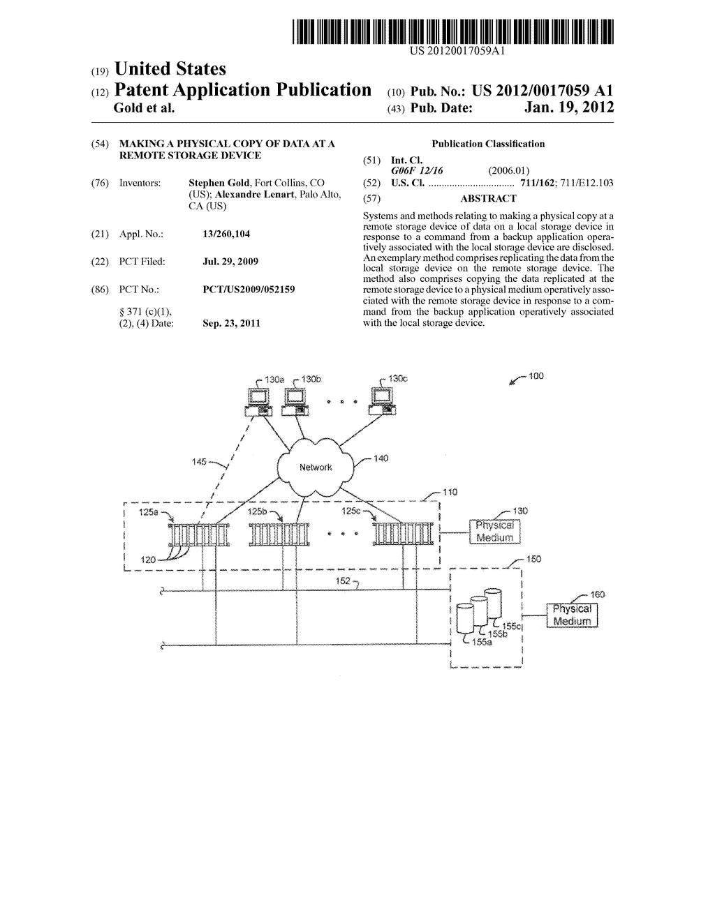 MAKING A PHYSICAL COPY OF DATA AT A REMOTE STORAGE DEVICE - diagram, schematic, and image 01