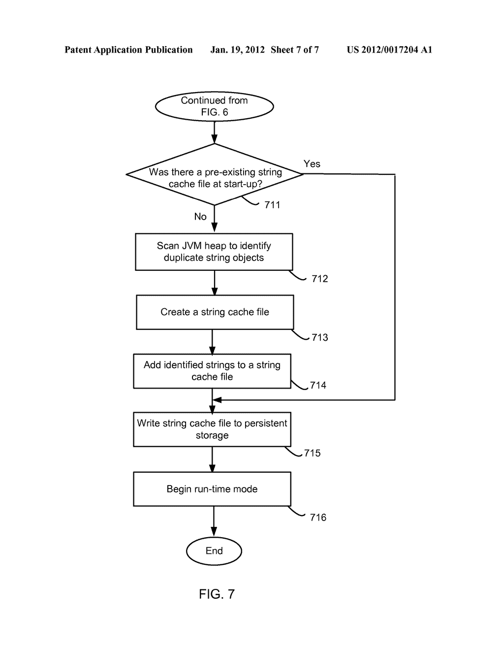 STRING CACHE FILE FOR OPTIMIZING MEMORY USAGE IN A JAVA VIRTUAL MACHINE - diagram, schematic, and image 08