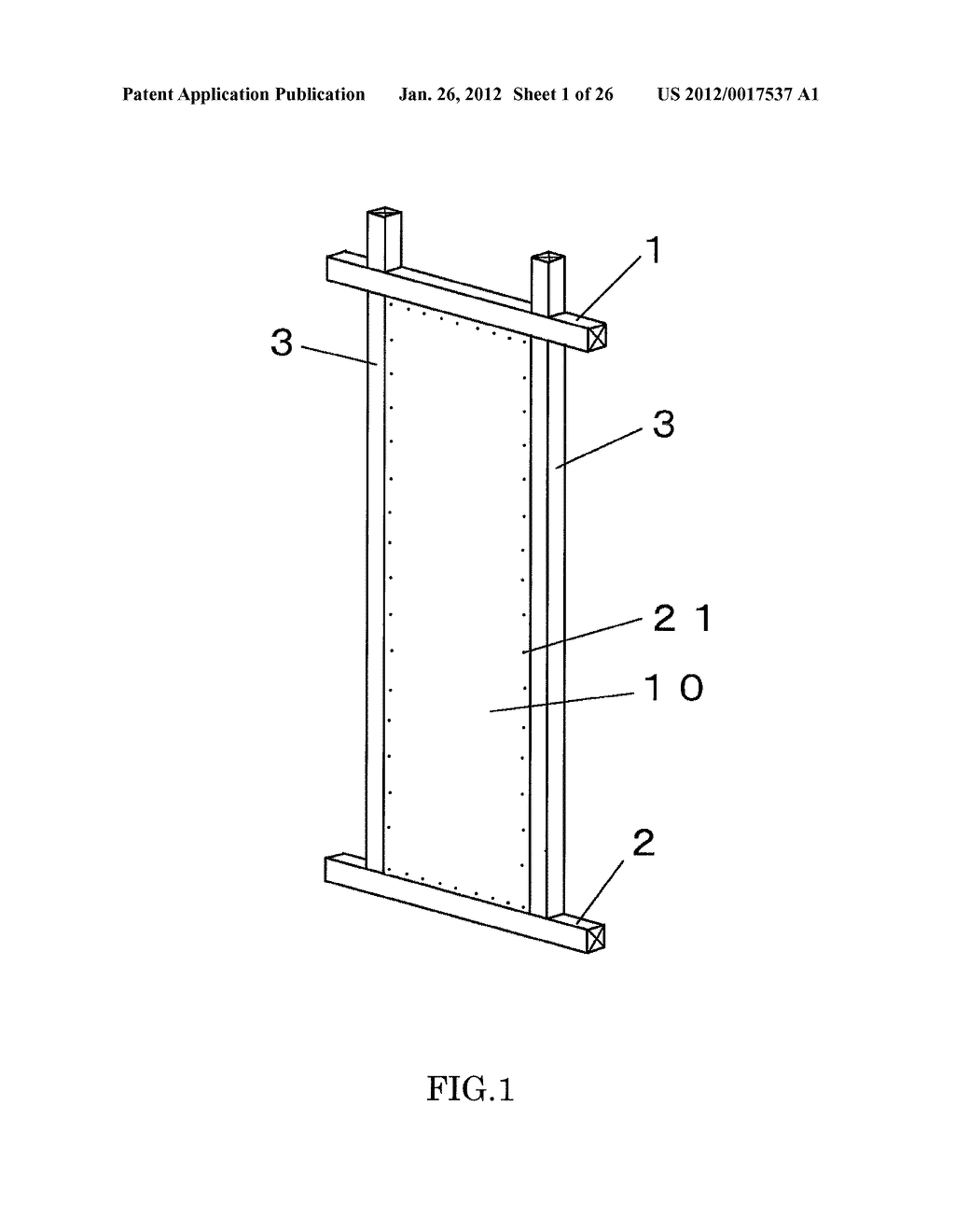 WALL STRUCTURE USING BEARING WALL PANEL FOR WOODEN BUILDING AND     CONSTRUCTION METHOD THEREOF - diagram, schematic, and image 02