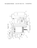 COMPRESSED AIR ENERGY STORAGE SYSTEM UTILIZING TWO-PHASE FLOW TO     FACILITATE HEAT EXCHANGE diagram and image