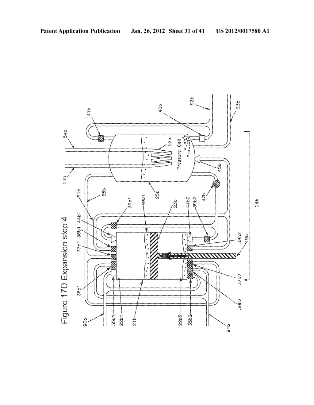 COMPRESSED AIR ENERGY STORAGE SYSTEM UTILIZING TWO-PHASE FLOW TO     FACILITATE HEAT EXCHANGE - diagram, schematic, and image 32