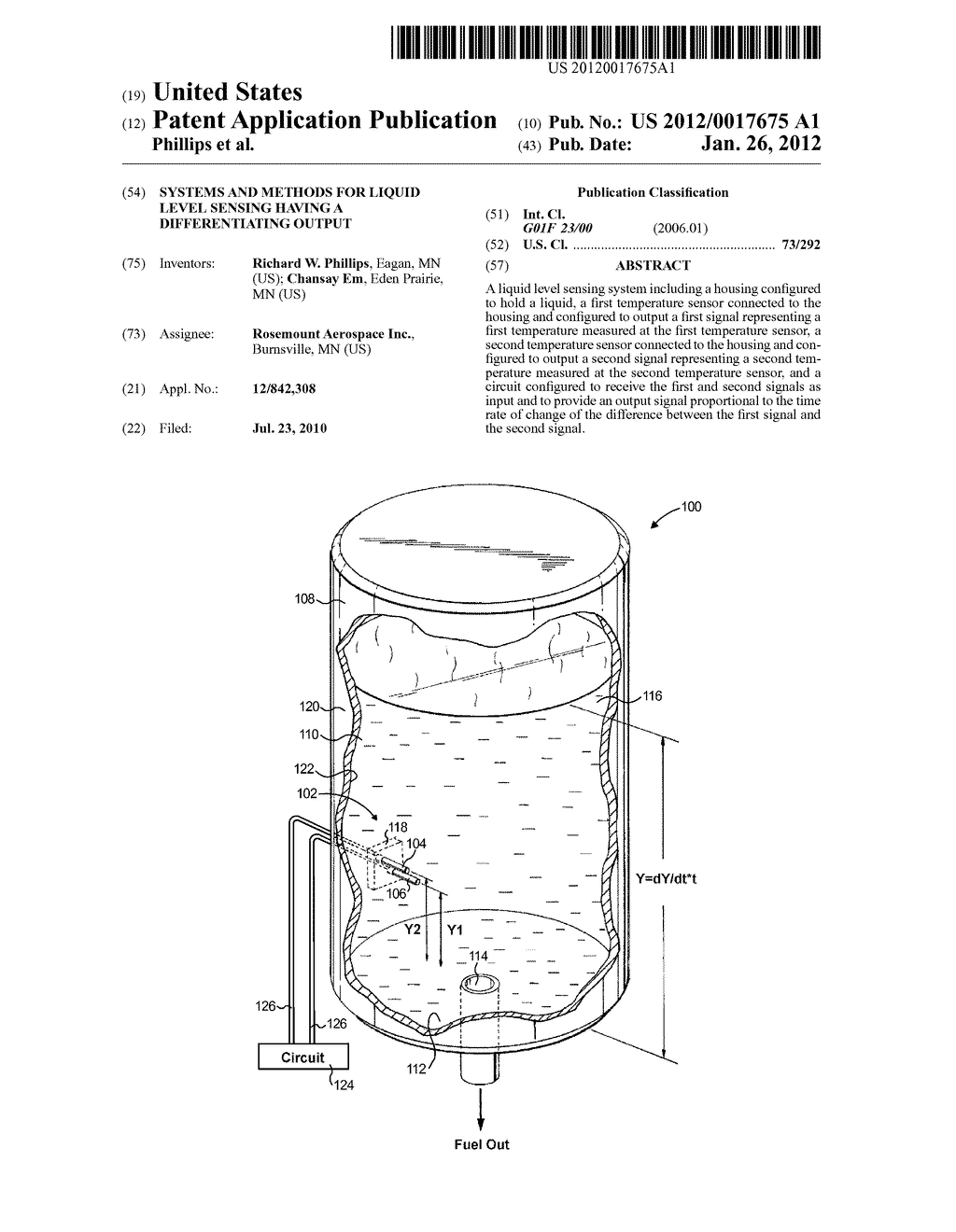 Systems and Methods for Liquid Level Sensing Having a Differentiating     Output - diagram, schematic, and image 01