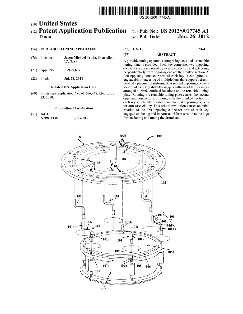 Portable Tuning Apparatus - diagram, schematic, and image 01