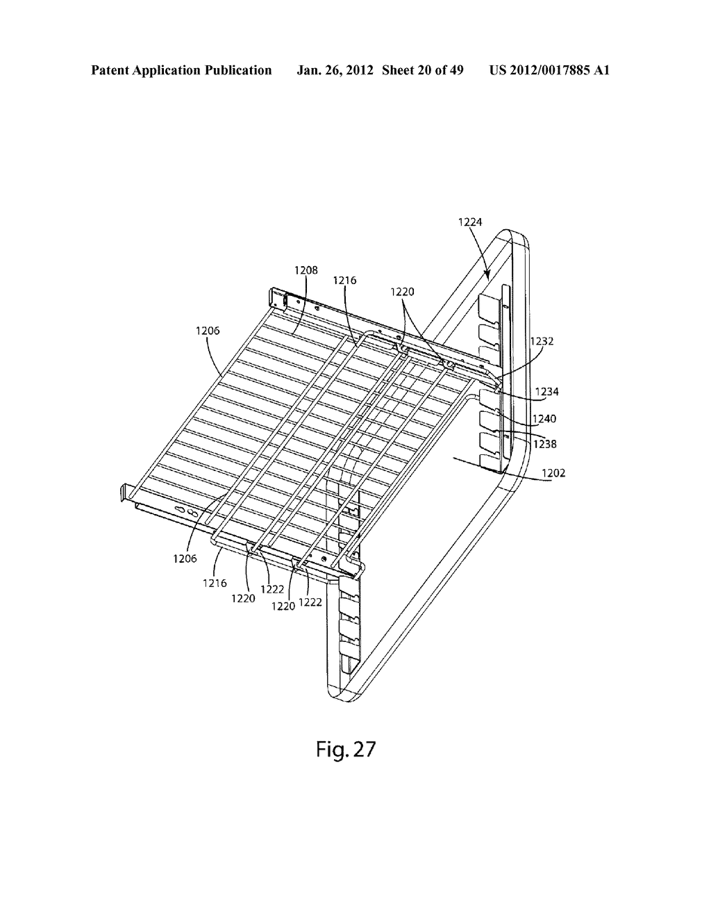 OVEN RACK ASSEMBLIES WITH RELEASE MECHANISMS AND CATCHES - diagram, schematic, and image 21