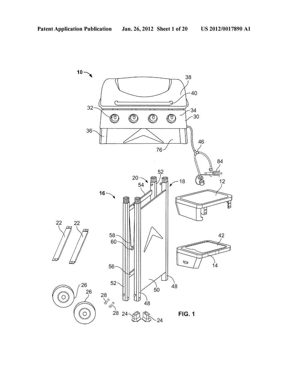 QUICK ASSEMBLY GRILL AND METHOD - diagram, schematic, and image 02