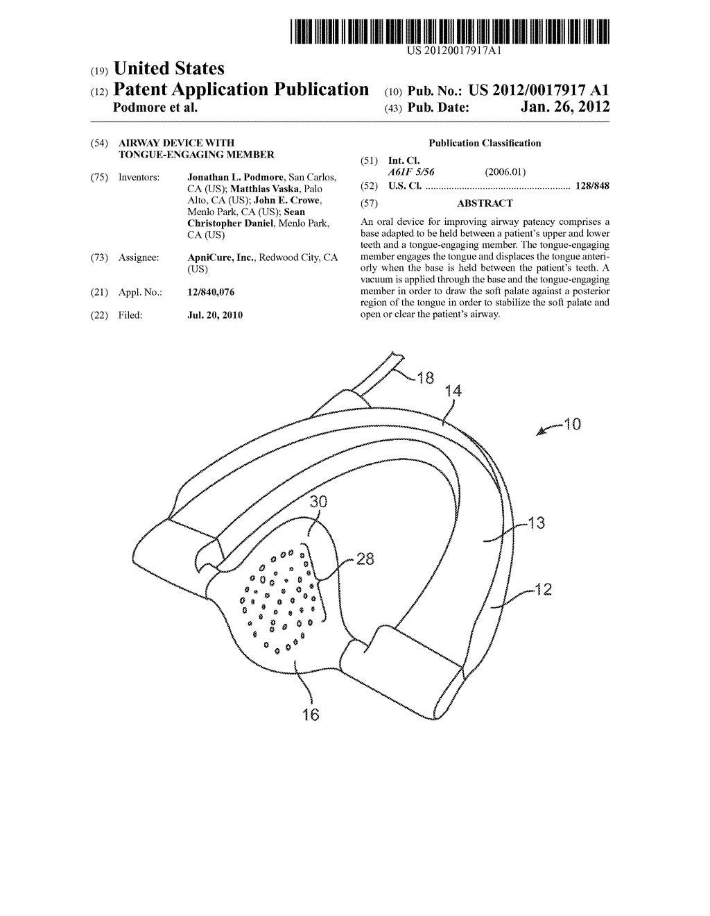 AIRWAY DEVICE WITH TONGUE-ENGAGING MEMBER - diagram, schematic, and image 01