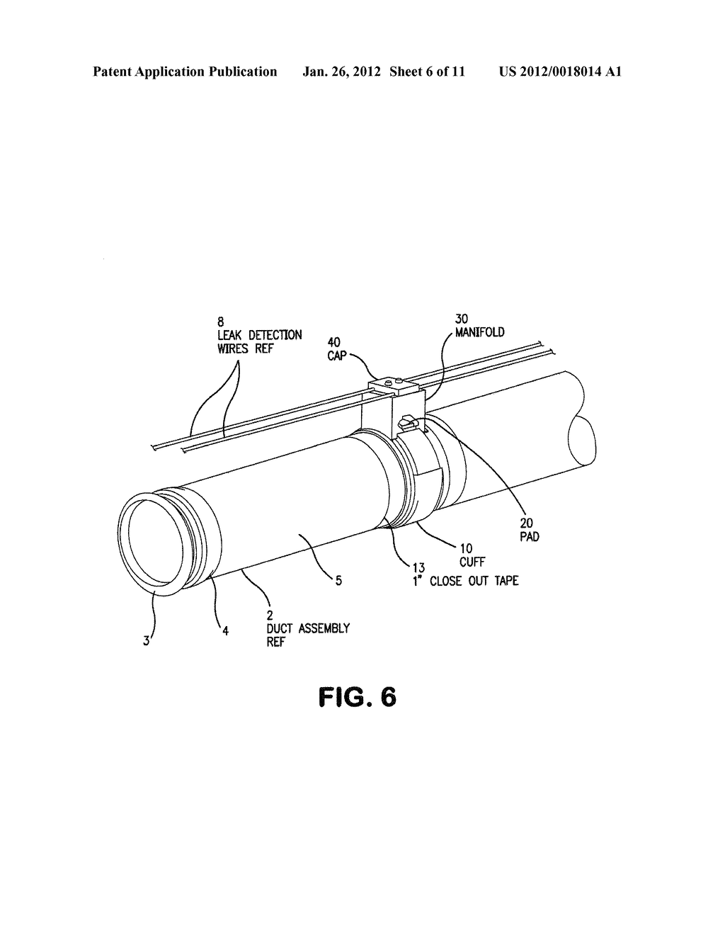 Joint Cover with Manifold for Duct Leak Detection System - diagram, schematic, and image 07