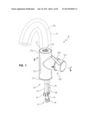 WATERWAY FOR A SINGLE SUPPLY FAUCET diagram and image