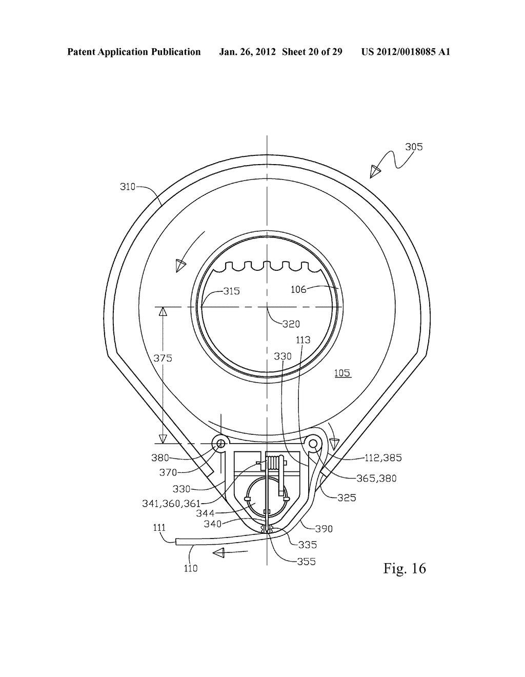 Tape Dispenser Apparatus - diagram, schematic, and image 21