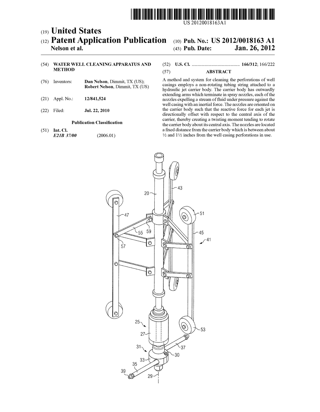 Water Well Cleaning Apparatus and Method - diagram, schematic, and image 01