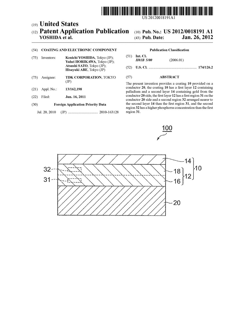 COATING AND ELECTRONIC COMPONENT - diagram, schematic, and image 01