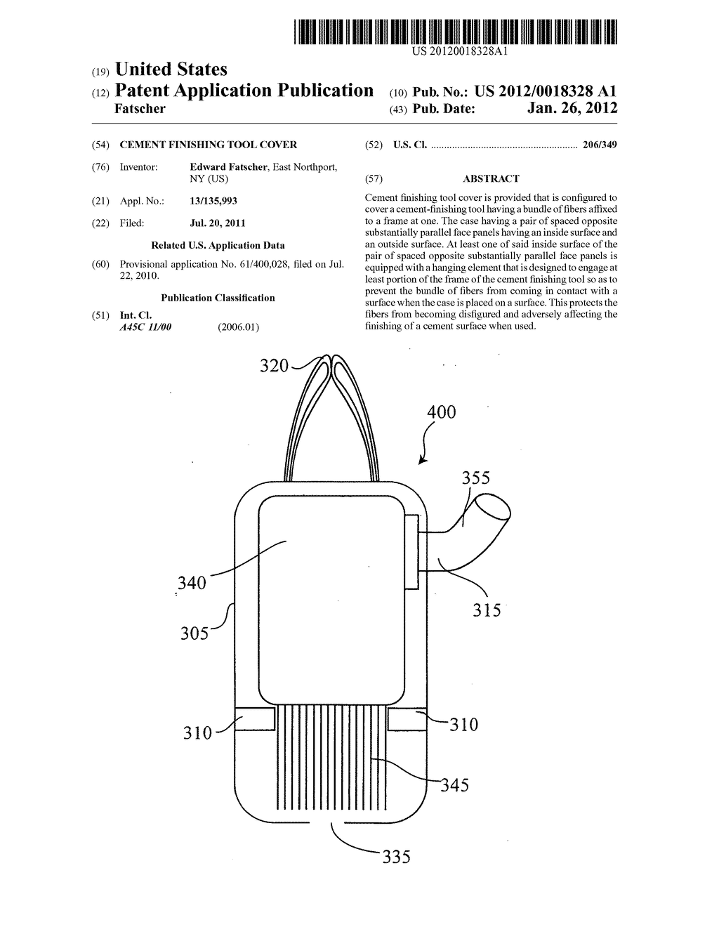 Cement finishing tool cover - diagram, schematic, and image 01