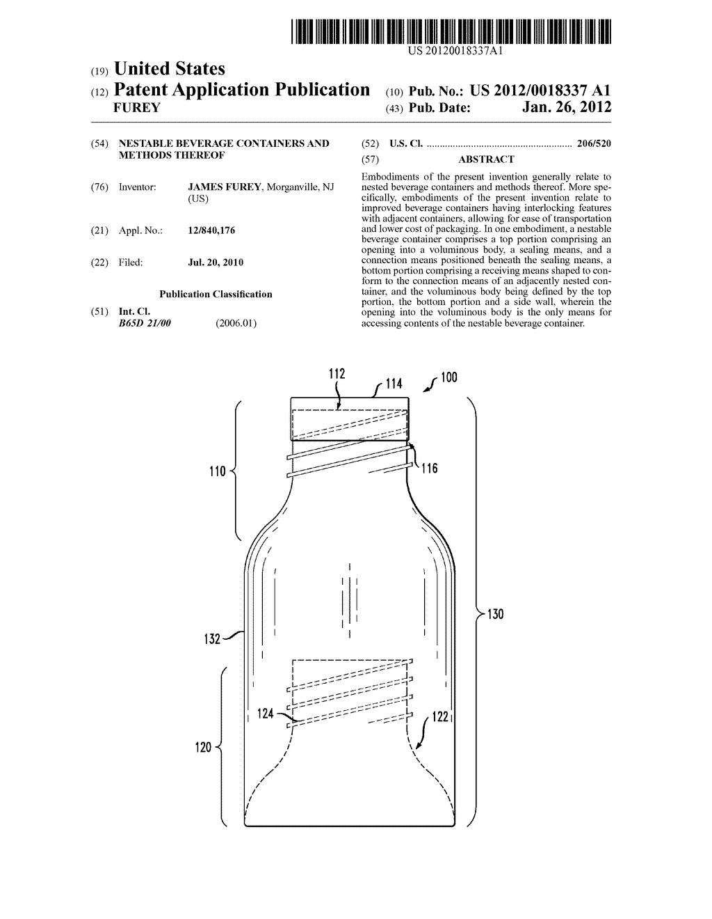 NESTABLE BEVERAGE CONTAINERS AND METHODS THEREOF - diagram, schematic, and image 01