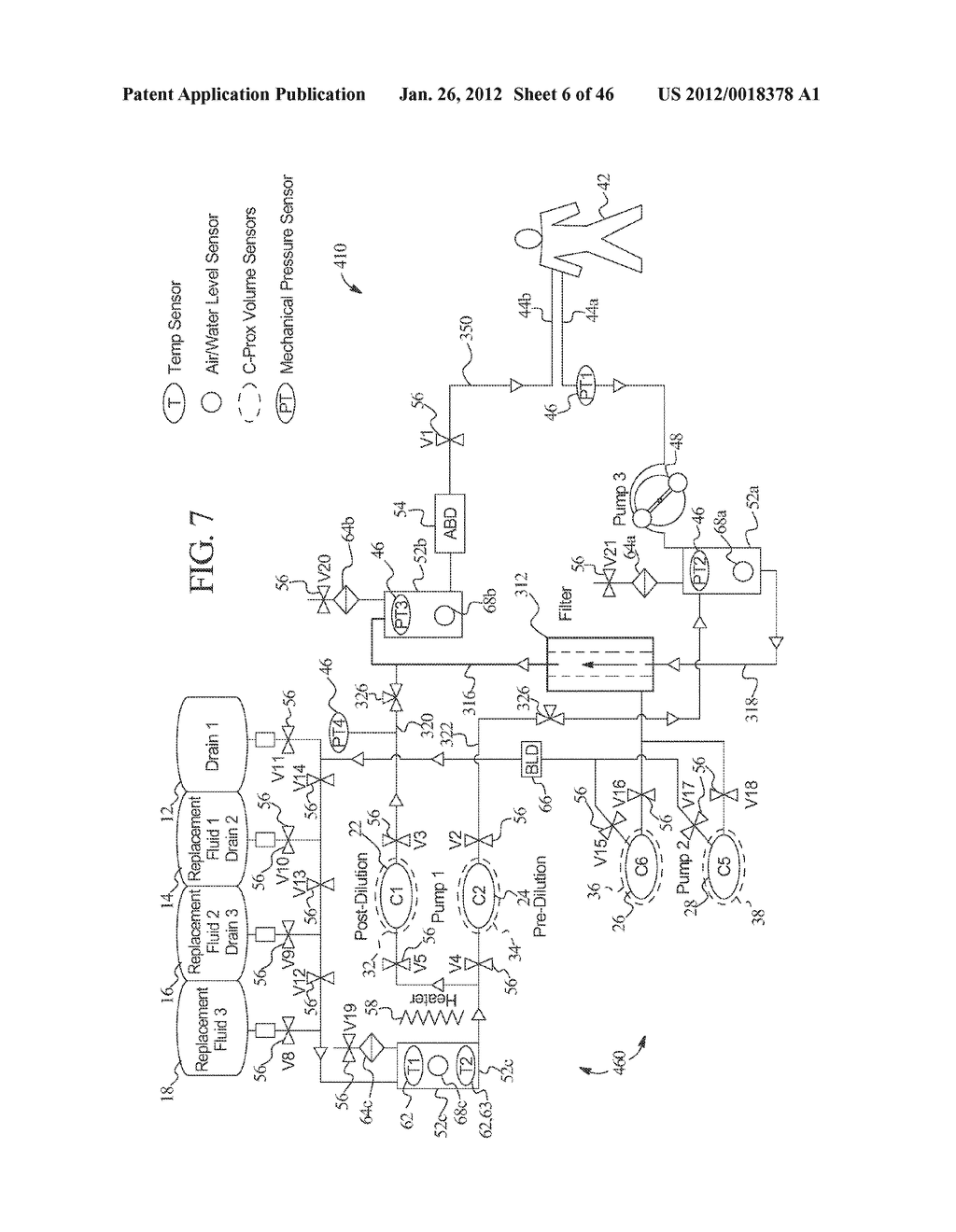 RENAL FAILURE THERAPY MACHINES AND METHODS INCLUDING CONDUCTIVE AND     CONVECTIVE CLEARANCE - diagram, schematic, and image 07