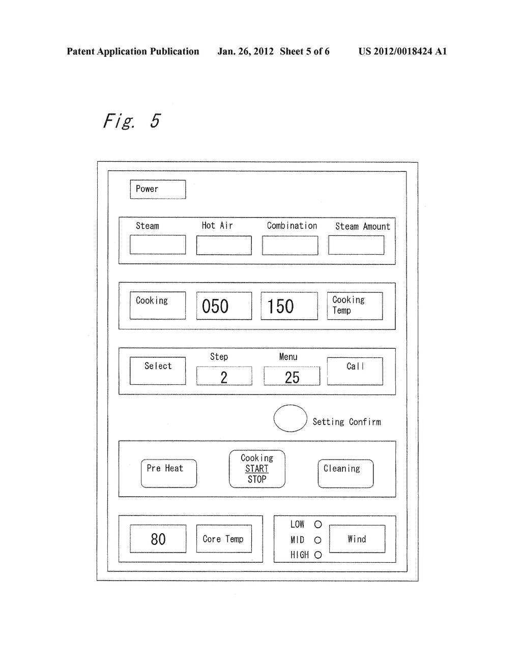 COOKING APPARATUS WITH STEAM GENERATING DEVICE - diagram, schematic, and image 06