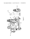 DEVICE FOR SECURING A JUNIOR GOLF BAG TO A GOLF CART AND METHODS OF USE     THEREOF diagram and image