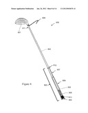 DEVICE FOR SECURING A JUNIOR GOLF BAG TO A GOLF CART AND METHODS OF USE     THEREOF diagram and image