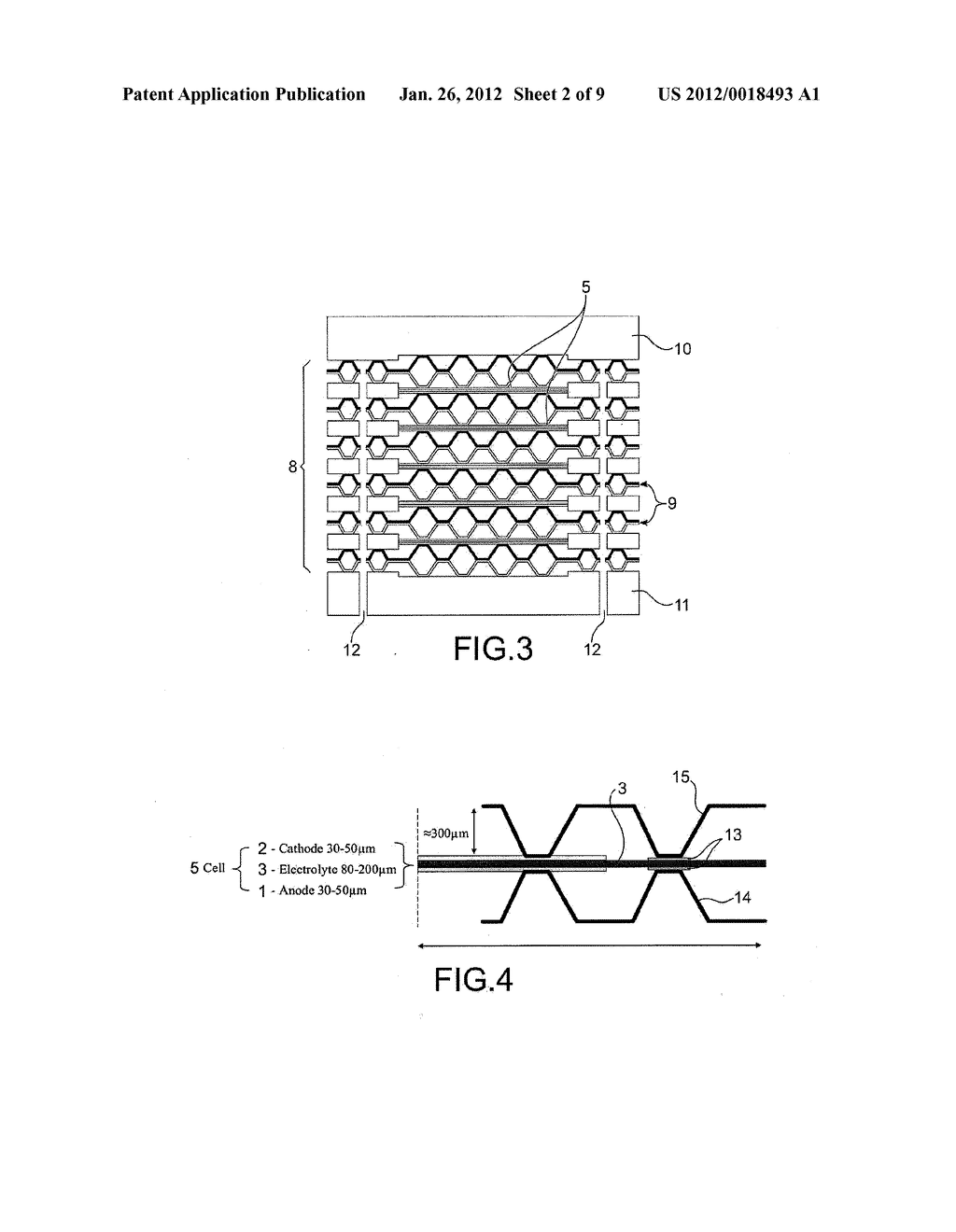 METHOD FOR MANUFACTURING A HIGH-TEMPERATURE ELECTROLYSER OR A     HIGH-TEMPERATURE FUEL CELL COMPRISING A STACK OF ELEMENTARY CELLS - diagram, schematic, and image 03