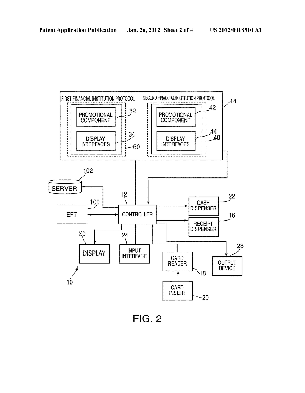 Multiple Financial Institution Automated Teller Machine System and Method - diagram, schematic, and image 03