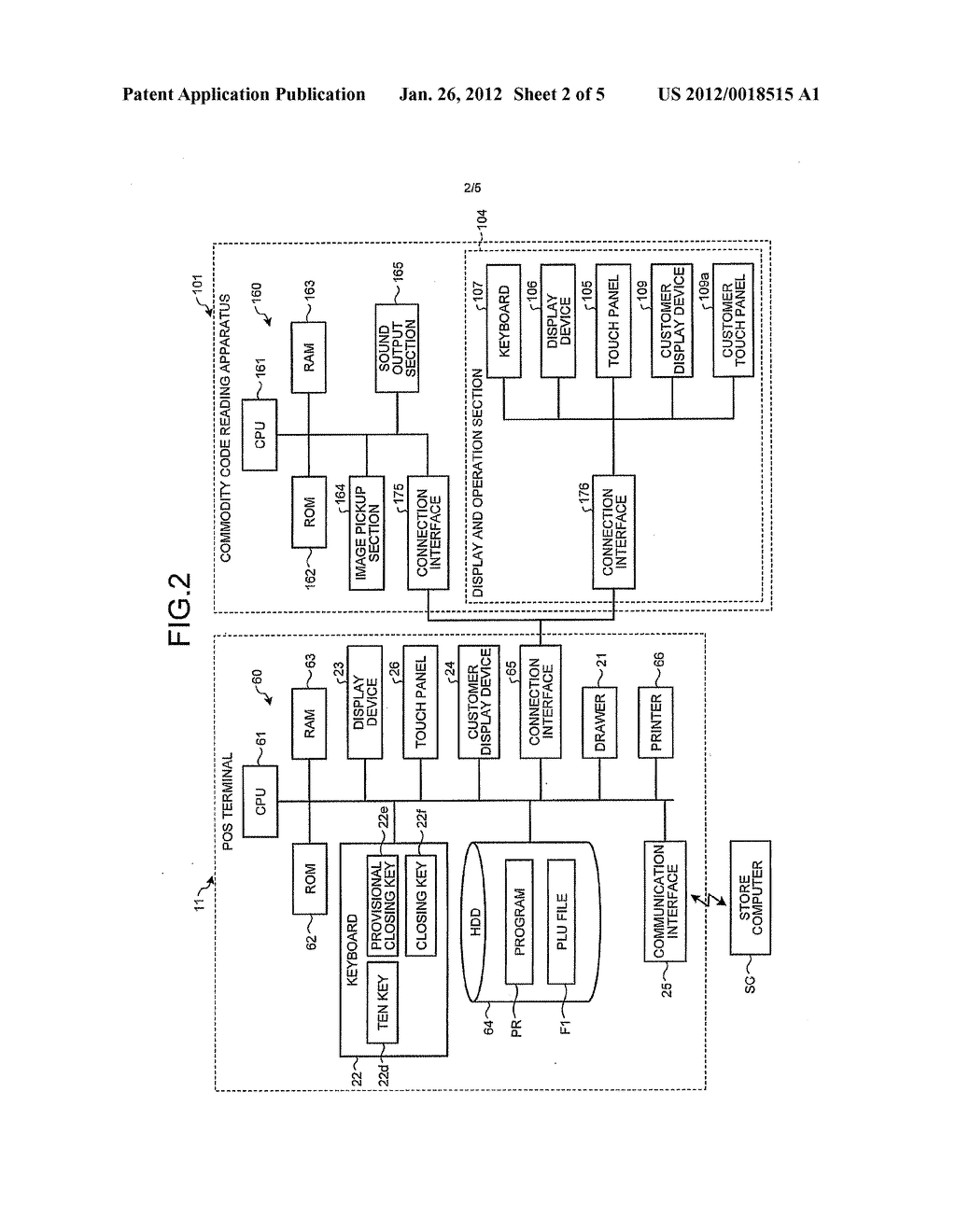 COMMODITY CODE READING APPARATUS AND CONTROL METHOD - diagram, schematic, and image 03