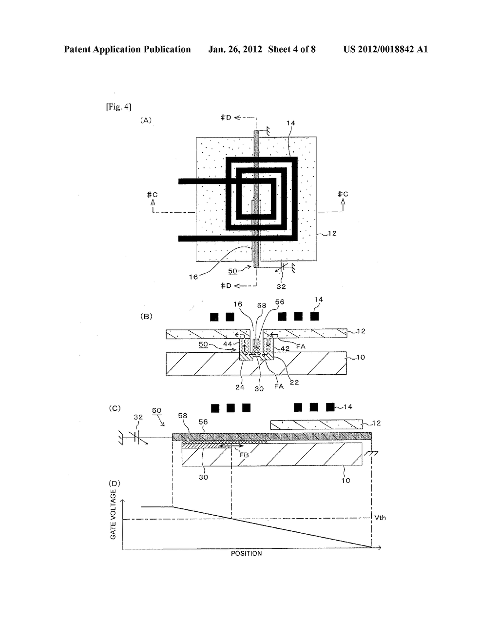 SWITCHING ELEMENT, VARIABLE INDUCTOR, AND ELECTRONIC CIRCUIT DEVICE HAVING     CIRCUIT CONFIGURATION INCORPORATING THE SWITCHING ELEMENT AND THE     VARIABLE INDUCTOR - diagram, schematic, and image 05