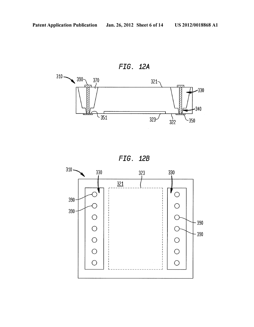 MICROELECTRONIC ELEMENTS HAVING METALLIC PADS OVERLYING VIAS - diagram, schematic, and image 07