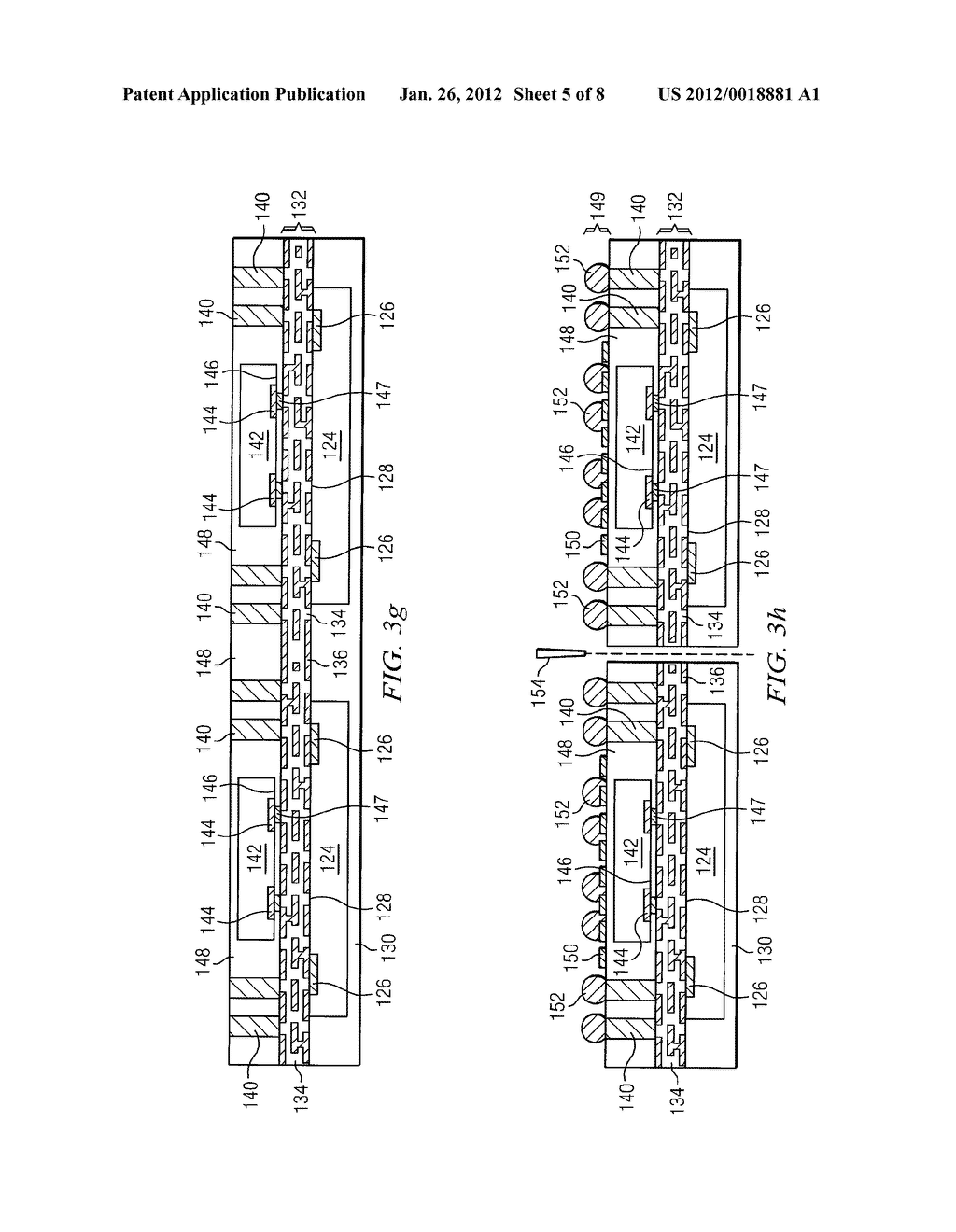 Semiconductor Device and Method of Dual-Molding Die Formed on Opposite     Sides of Build-Up Interconnect Structure - diagram, schematic, and image 06
