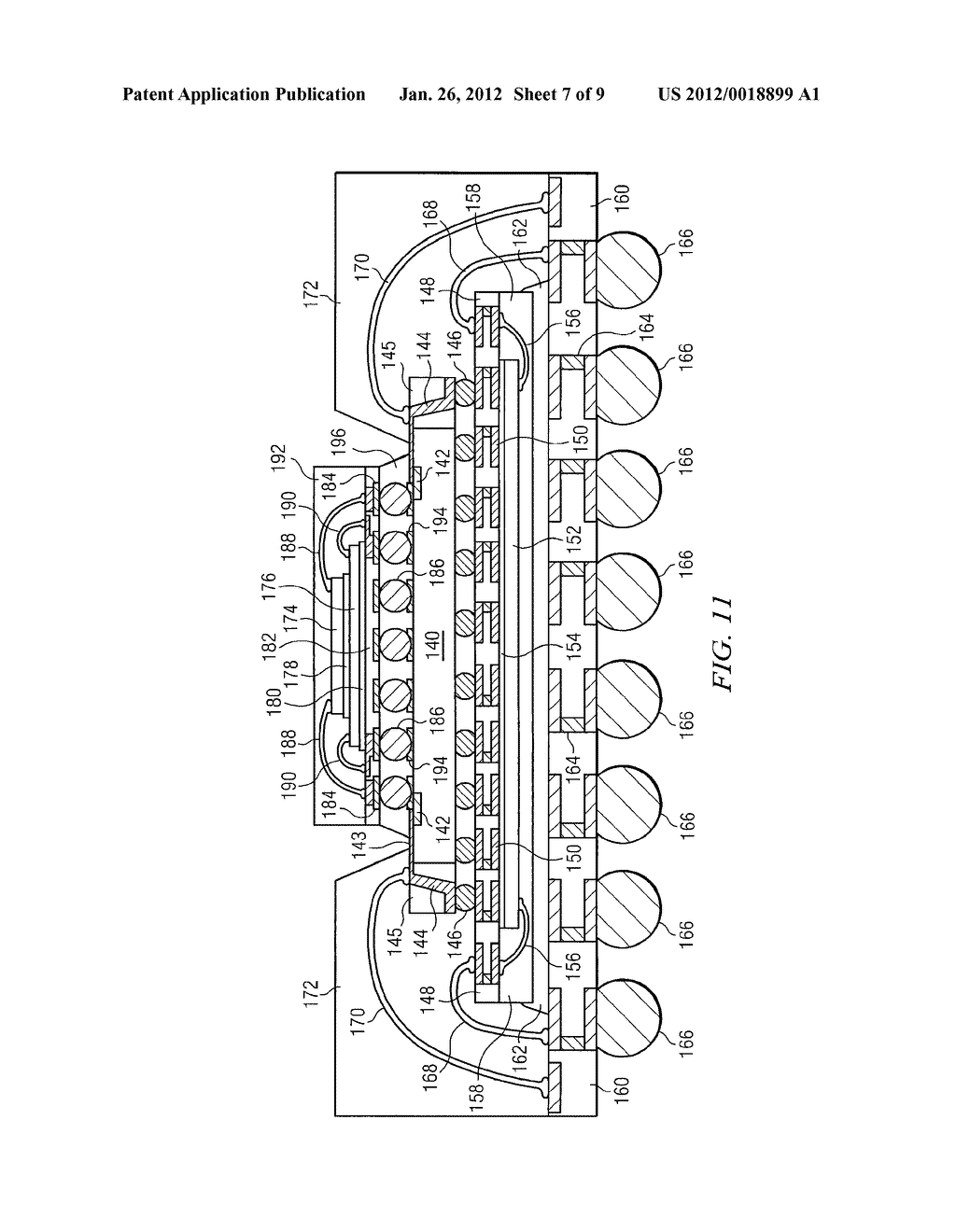 Semiconductor Device and Method of Conforming Conductive Vias Between     Insulating Layers in Saw Streets - diagram, schematic, and image 08