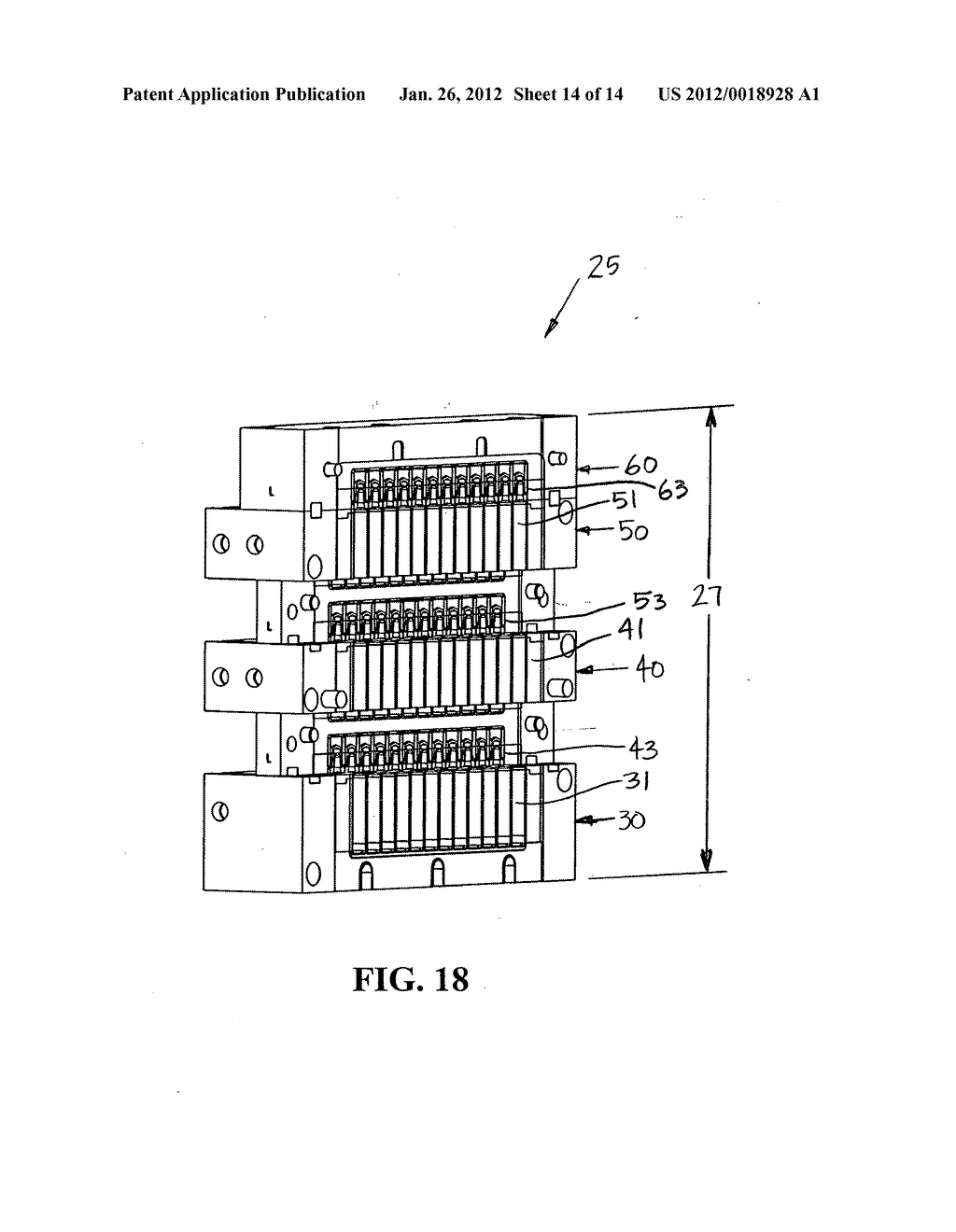 Method and apparatus for producing tiered containers - diagram, schematic, and image 15