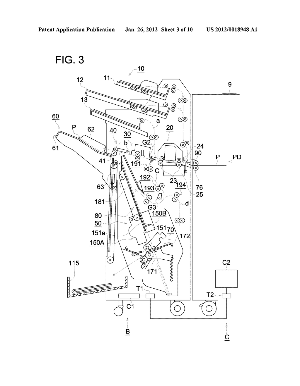 POST-PROCESSING APPARATUS AND IMAGE FORMING SYSTEM HAVING THEREOF - diagram, schematic, and image 04